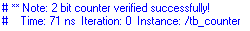 Advanced self checking test bench text output